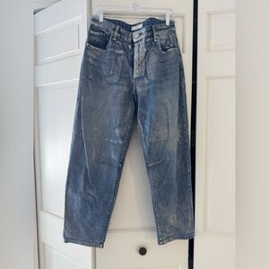 Kut from the Kloth coated Barrel Leg Jeans